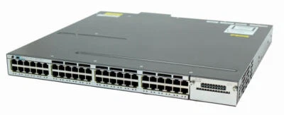Cisco WS-C3750X-48PF-S Catalyst C3750X 48-Ports 10/100/1000 PoE+ with 1100W AC - Image 1 of 2