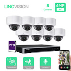 Linovision 8Ch Nvr Poe Ip Security Camera Kit With 2Tb Hdd And 8 Dome Cameras
