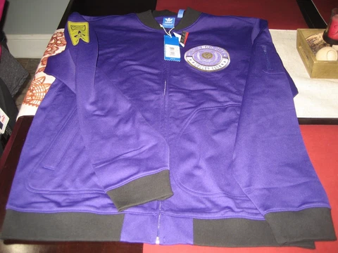 MENS adidas ORLANDO CITY SC MLS PURPLE/BLACK TRACK JACKET LARGE L NWT Cover