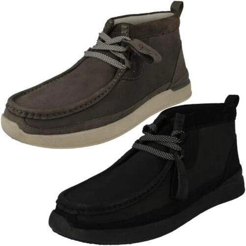 Hombre Clarks Carreras Ligero Wally mi-X Tecnología Botines con Cordones - Imagen 1 de 1