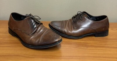 Zapatos de vestir de cuero Suit Supply Vero Cuoio para hombre marrón con puntera talla 8,5 Italia Foto 1 de 4