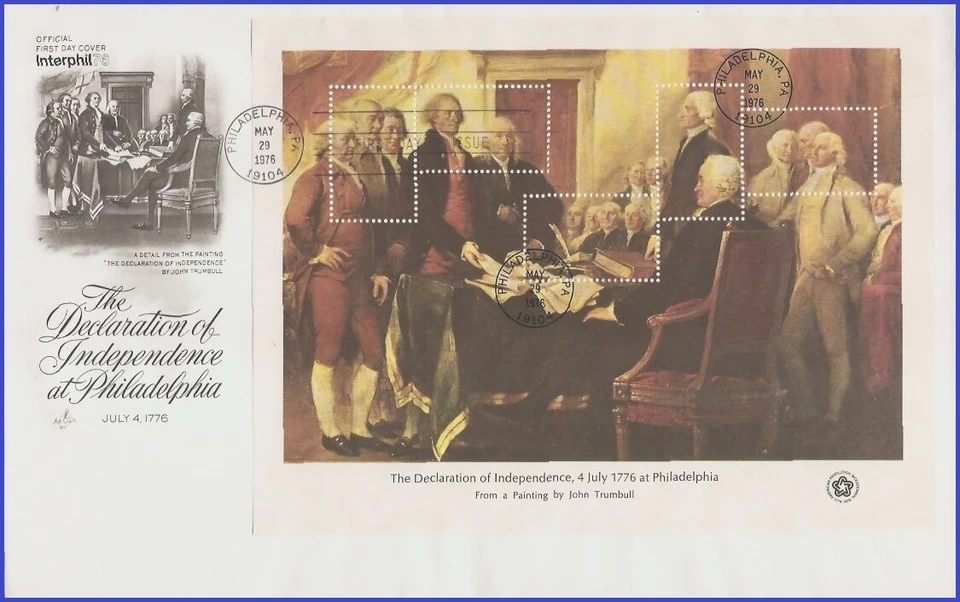 USA5 #1687 U/A ARTCRAFT FDC SvSht  Declaration of Independence - Image 1 of 1