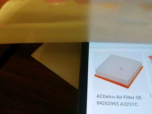 ACDELCO AIR FILTER 84262965 - Picture 1 of 2