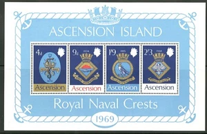 Ascension 1969 Scott # 129a Mint Never Hinged Souvenir Sheet - Picture 1 of 1