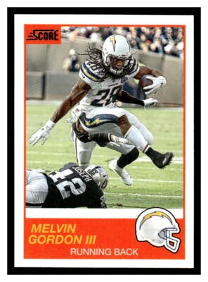 2019 Score  #23 Melvin Gordon III - Los Angeles Chargers - Image 1 of 2