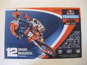 Shane McElrath supercross motocross signed autographed 12x18 Poster COA. - Picture 1 of 1