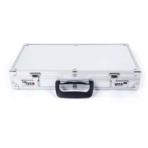 Portable Aluminum Framed Carry Case Lock Handgun Hard Box Gun Storage Case - Picture 1 of 9