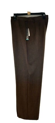 Briggs New York Brown/Beige Mingle Slacks.  Size 16P - Image 1 of 4