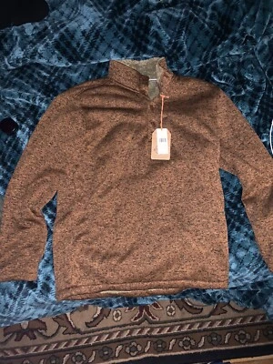 Sudadera Pullover Vintage Impermeable Manga Larga Caribe. Marrón Foto 1 de 3