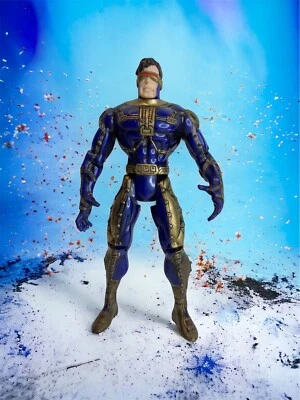 De colección Marvel Comics Universe 10" Cyber Armor Cyclops 1997 Toy Biz. Bronce azul Foto 1 de 4