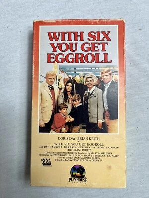 With Six You Get Eggroll VHS Movie Tape Doris Day George Carlin CBS Playhouse - Image 1 of 3