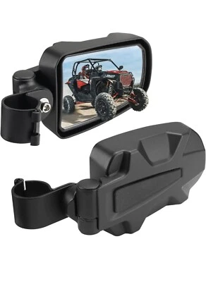 UTV Side View Mirror, kemimoto Folding Adjustable Surface Side View Mirror - Image 1 of 4