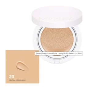 Missha Magic Cushion Cover Lasting SPF50+/PA+++ #23 Neutral Medium Beige - Picture 1 of 5