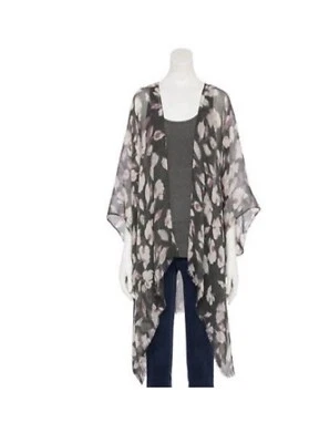 Cárdigan floral tejido abierto Sonoma para mujer, nuevo con etiquetas talla única  Foto 1 de 4