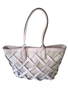 BOLSO DE MANO GRANDE MICHAEL KORS SIENNA COLOR POLVO RUBOR Cuero Lona - Imagen 1 de 11