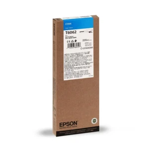 original Epson T6062 Dru­cker­pa­tro­ne Cyan C13T606200 PRO 4800 MHD 2023 bulk - Picture 1 of 1