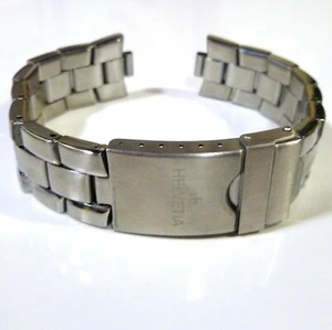 22 mm EDELSTAHL UHRENARMBAND MIT BANDANSTÖSSE KLAPPSCHLIESSE 2212 - Picture 1 of 5