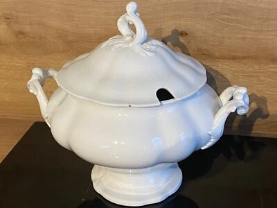 Antike Keramik Terrine mit Deckel, Villeroy & Boch, von 1899 - Bild 1 von 4