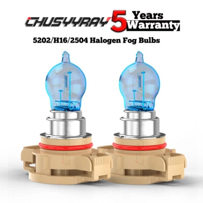H16 5202 Halogen Fog / Driving Light Bulbs 6000K For Chevy Avalanche 2007-2013 - Image 1 of 4