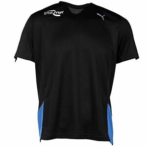 Puma Great Run Men's Running Fitness Training T-Shirt Black - Large