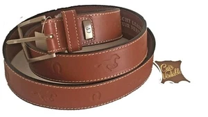 CEINTURE CHEVAL FER A CHEVAL GRAVE CUIR NATUREL - Foto 1 di 1