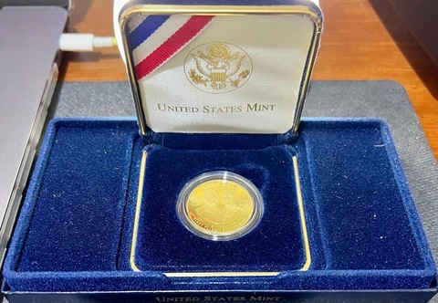 2003 W $10 Gold First Flight Centennial Commemorative Proof US Coin W/ Box & COA Cover