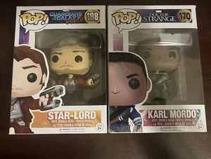Marvel Funko Pop Star-Lord #198 Karl Mordo #170 DAMAGED BOXES - Picture 1 of 10