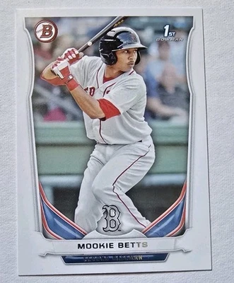 Mookie Betts 2014 Bowman 1st Prospect RC Rookie Red Sox #BP109 Foto 1 de 2