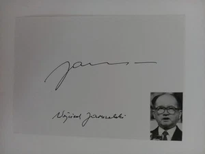 Wojciech Jaruzelski - Politiker und Armeegeneral - original Autogramm - ca. 10x1 - Bild 1 von 1