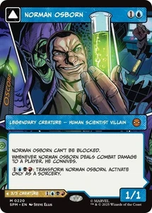 1 x Norman Osborn/Green Goblin FOIL MINT Mythic 220 MTG Spider Man Set. - Bild 1 von 2