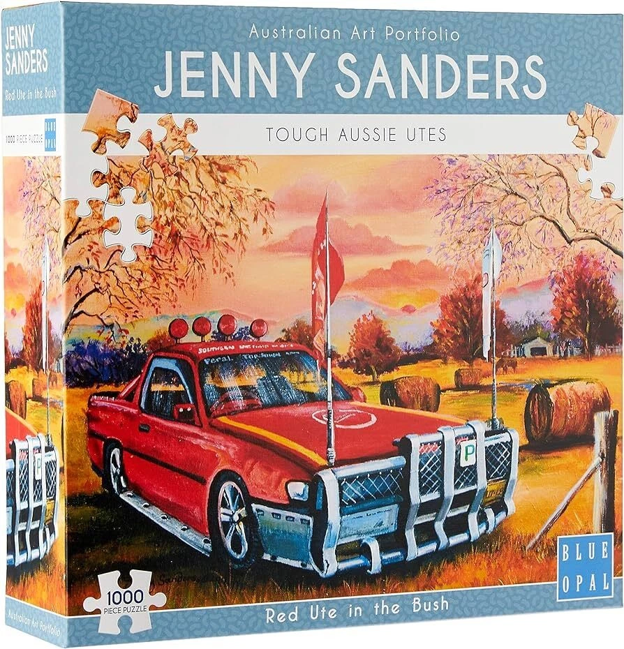 Blue Opal Jenny Sanders Red Ute in The Bush 1000pc Puzzle 02025