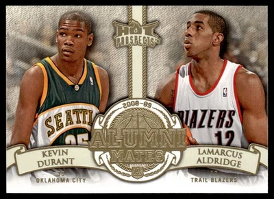 2008-09 Fleer Hot Prospects Alumni Mates Kevin Durant/LaMarcus Aldridge #AM-15 - Image 1 of 2