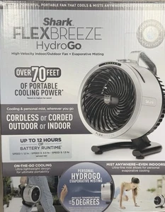 Shark - FlexBreeze HydroGo Fan, Ultra-powerful portable fan, Indoor & Outdoor... - Picture 1 of 1