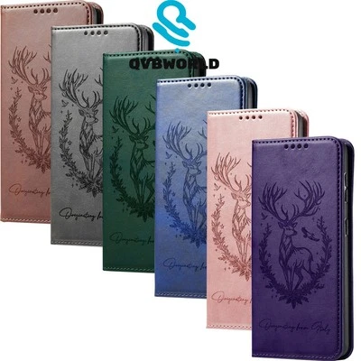 For Huawei Honor 300 200 100 90 X8B Deer Embossed Wallet Case Phone Case Cover - Image 1 of 4
