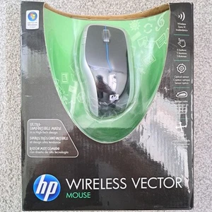 HP Wireless Vector Mouse 2008 Brand New Sealed Retro Hardware Windows Microsoft - Picture 1 of 5