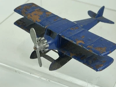 TOOTSIE TOYS UX214 AERO DAWN BLUE SEAPLANE 1930s VINTAGE AERO PLANE U.S.A MADE - Image 1 of 4