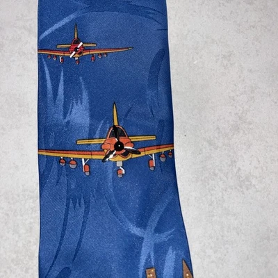 Corbata de avión Vicky Davis vintage novedosa de una colección de corbatas de profesor Foto 1 de 4