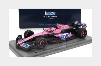 1:43 SPARK Renault F1 A523 #10 9Th Bahrain Gp 2023 Pierre Gasly Pink Blue S8567 - Immagine 1 di 2
