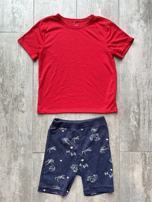 Gap Kids x Star Wars Boys 2 Piece Pajama Set Pjs Sleep Lounge Squadron Falcon 6 - Image 1 of 4
