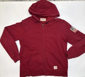 Ralph Lauren Denim & Supply Hoodie mit durchgehendem Reißverschluss amerikanische Flagge Aufnäher Herren L USA - Bild 1 von 12