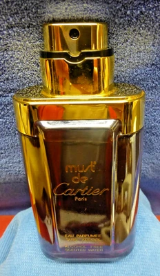 RARE MUST DE CARTIER EAU PARFUMEE SCENTED WATER SPRAY 100 ML 3.3 FL.OZ VINTAGE - Image 1 of 4