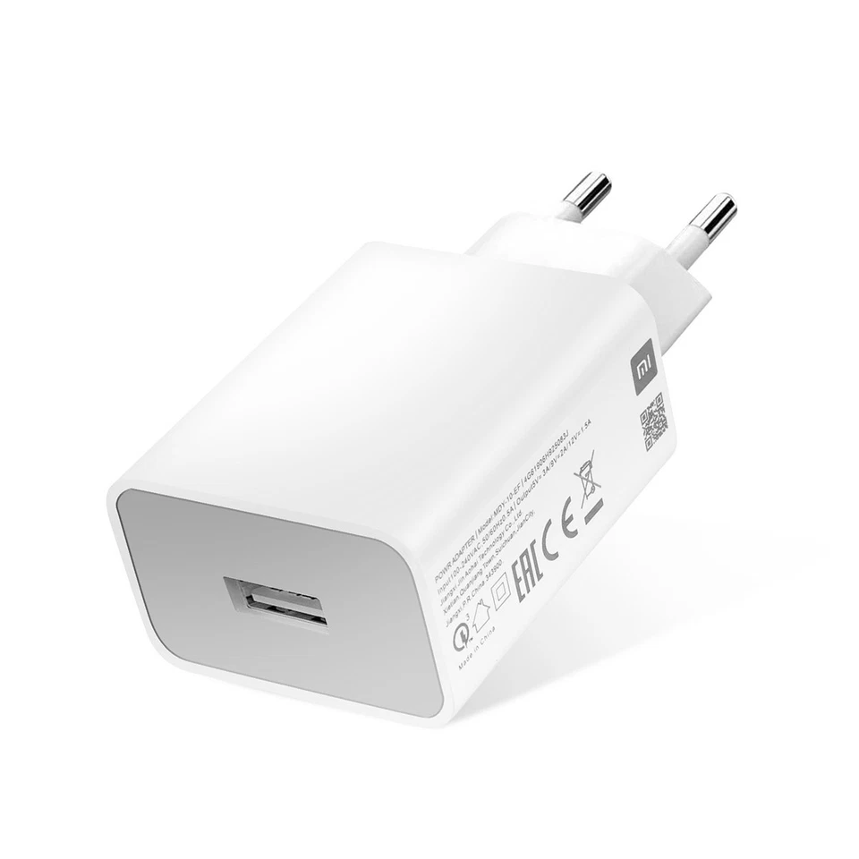 Caricatore da Muro USB 18W 3A Quick Charge 3.0 Xiaomi MDY-10-EF Bianco