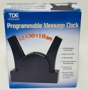 TDE System Programmable Message Clock LED Display Floating Message - New - Picture 1 of 6