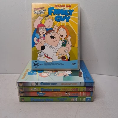 Family Guy Dvd Complete Season 1-5 Region 4 Vgc (20 - image 1 of 4