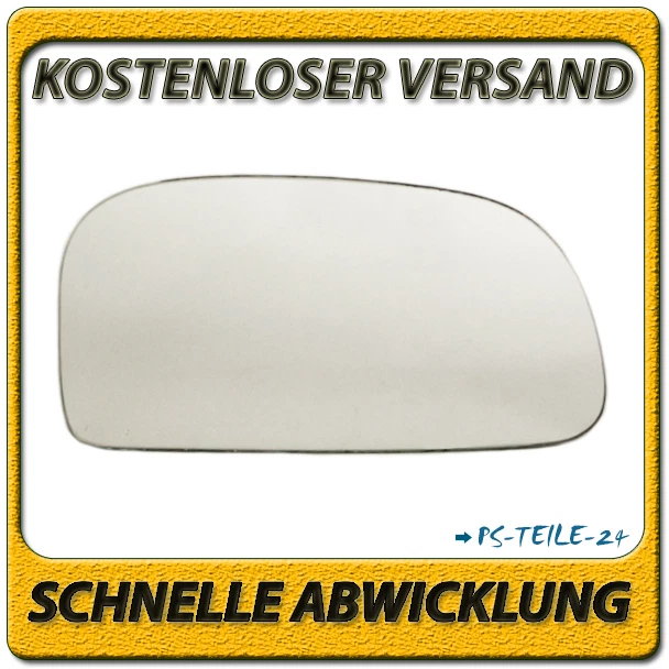 Spiegelglas für MITSUBISHI SPACE STAR 1998-2004 rechts BeiFahrerseite konvex - Bild 1 von 1