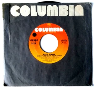PAUL SIMON - 50 Ways to Leave Your Lover / Some Folks Lives Roll Easy - 45 rpm - Picture 1 of 5