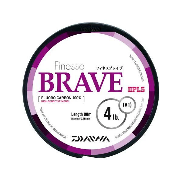 FLUORO CARBON TERMINALI DAIWA BRAVE FINESSE 80 mt - Immagine 1 di 1