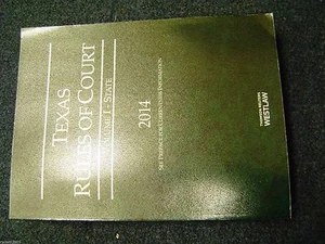 Texas Rules of Court * Volume 1- State 2014 * Volume 1 * State * 2014 Edition - Bild 1 von 11