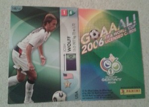 FIFA 2006 World Cup USA JOSH WOLFF Panini Trading Card
