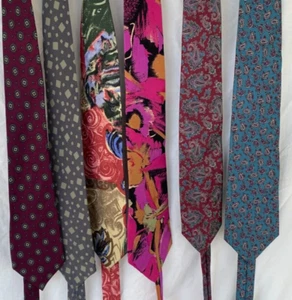 LOT of 6..MEN'S..SILK..NECK TIES..DESIGNER - Picture 1 of 4